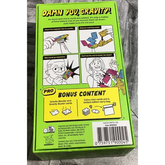 Cards Vs Gravity Pro Game Gravity-Defying Card Balancing Fun 2-8 Players Family - Picture 3 of 4